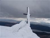 Memorial near summit