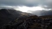 Storm chasing in from near summit of Sgor na h-ulaidh