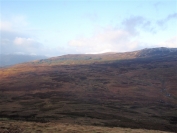 snow covered Ben Lomond in the distance