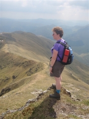 Irene on Stob Binnein