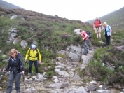 heading down Glen Catacol