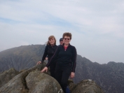 Dorothy Mark and Irene on Cir Mhor