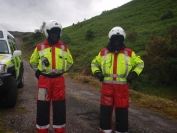 paramedics in midge nets