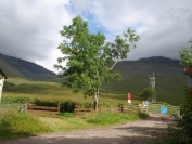 looking back from the railway