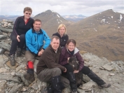 Summit of Cruach Ardrain with Ben More and Stuc a Chroin in background