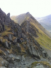 Looking along Striding Edge