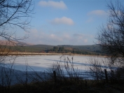 another look at the frozen Carron Valley Reservoir