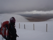 Irene in snow and clag