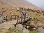 Left our bikes at the bridge in Glen Rosa