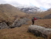 Robin heading to Beinn A Chroin