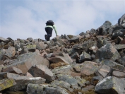 Scrambling up Beinn Eunaich