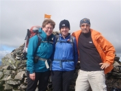 Irene Gail and Kenny on summit of Ben Lui
