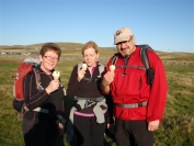 Irene, Gail and Robin having ice cream