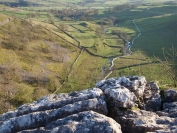 Looking down valley from Malham Cove