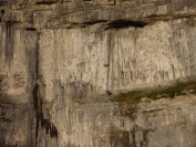 Climbers on Malham Cove