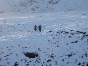 Kathryn and Mark after crossing the river