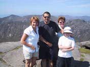 On Goatfell Summit with Beinn Nuis, Tarsuinn and a'Chliaibhain behind.