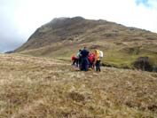 Heading towards Coire Choinnichean summit